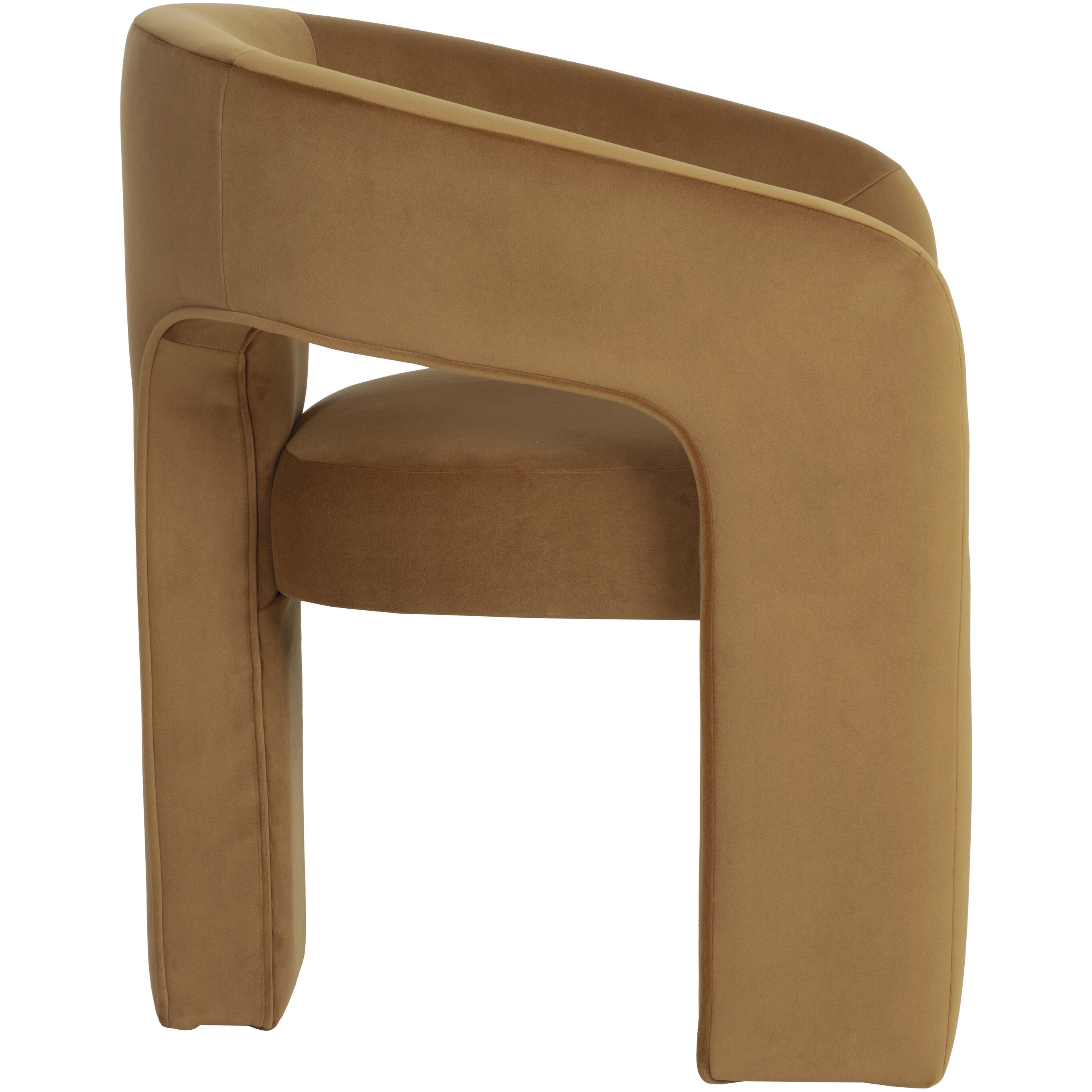 Isidore Meg Gold Dining Armchair